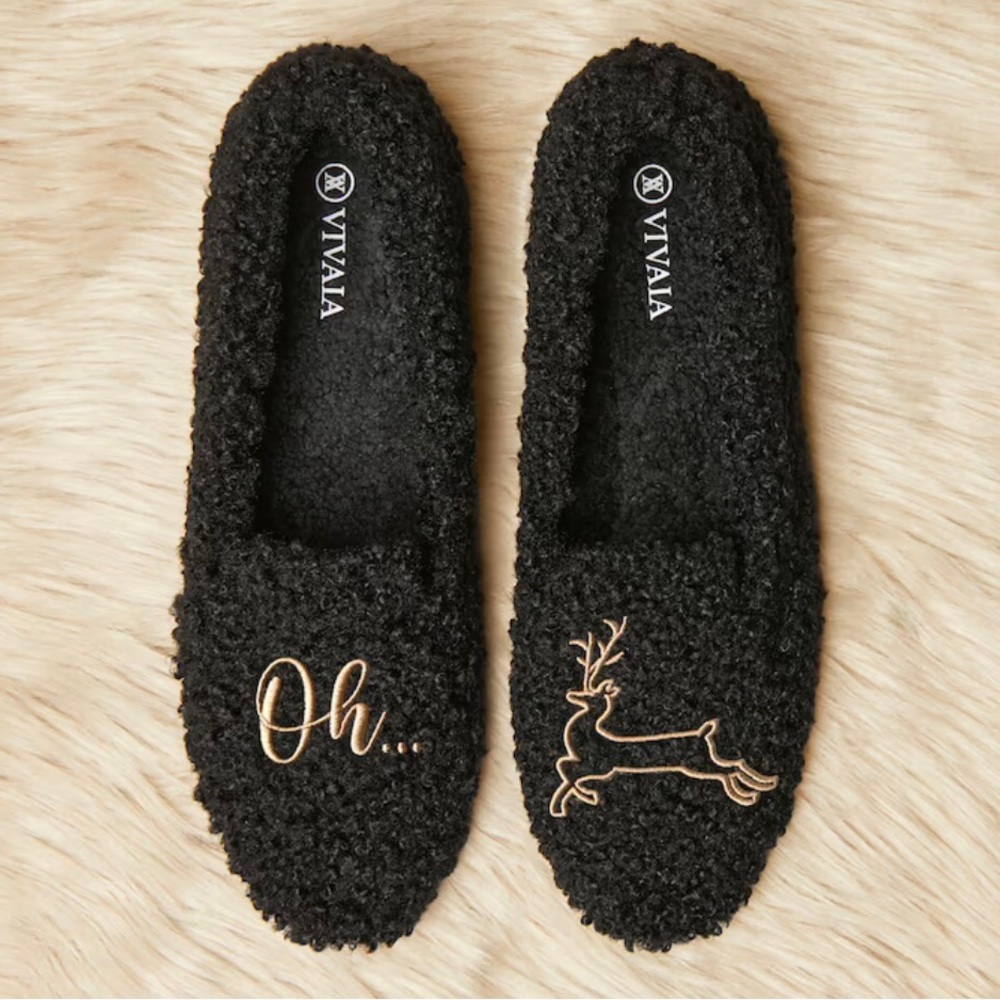 New in the box Vivaia black reindeer shoes